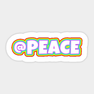 At Peace Symbol Sticker